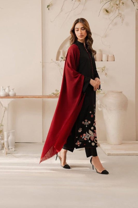 MARIA B - 3PC DHANAK UNSTITCH EMBROIDERED SUIT HR-1015