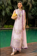 Light Purple Luxury Embroidered Lawn 3PC