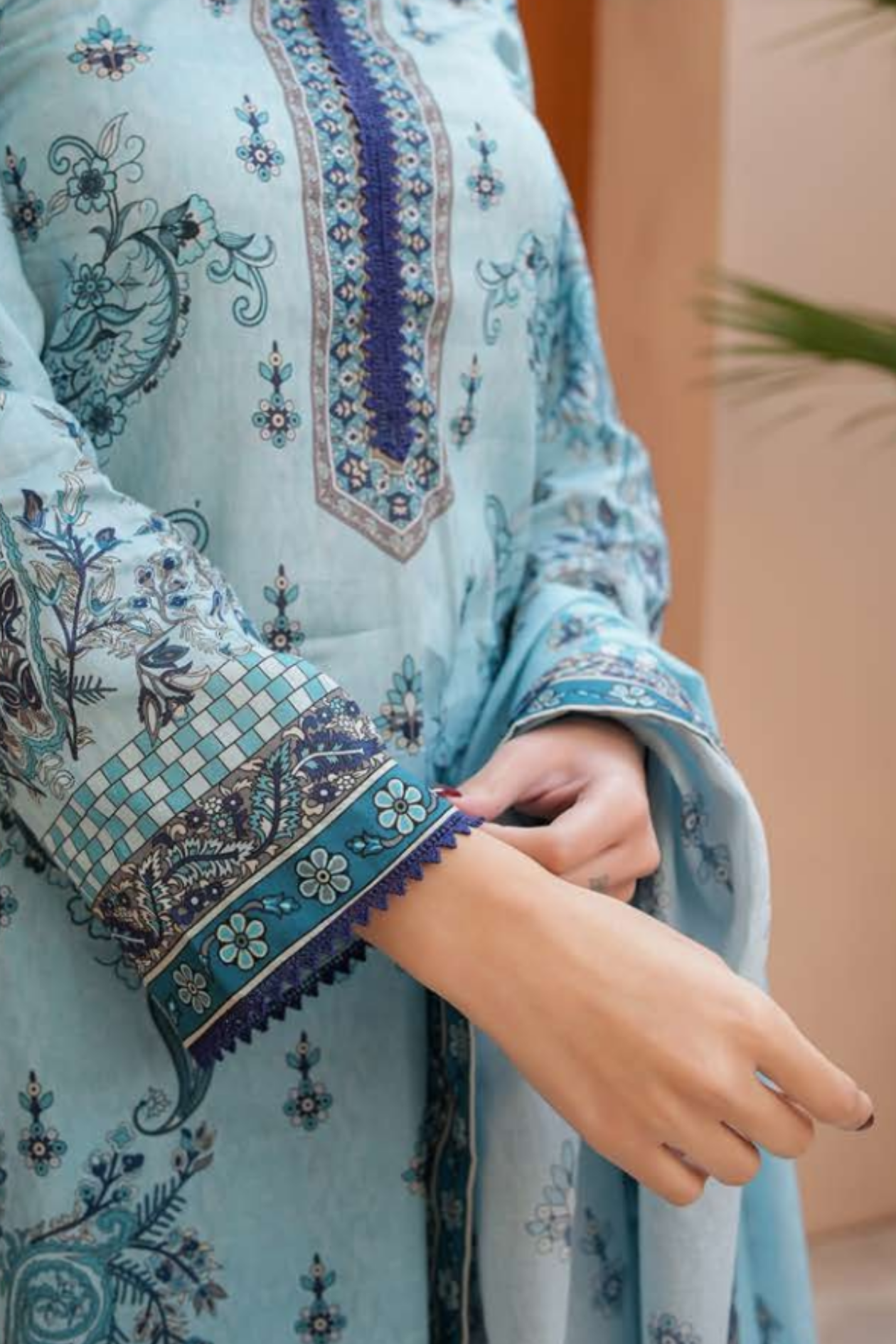 Sky Serenity Printed Lawn 3PC